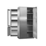 Stainless steel storage cabinet with adjustable shelving